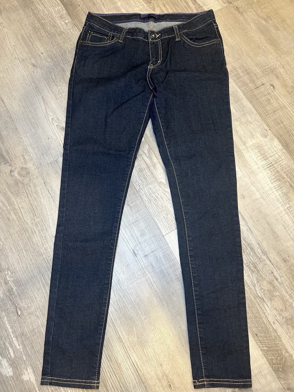 Levi’s Leggings Dark Blue Skinny Leg Denim Adjustable Waist Jean Pants Size 16R